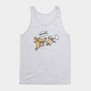 Funny chibi flying squirrel Tank Top